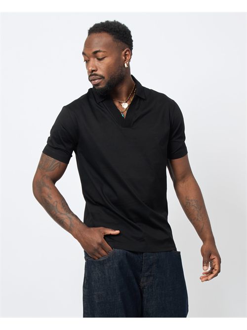 AX men's polo shirt with buttonless collar ARMANI EXCHANGE | XM000492-AF10364UC001